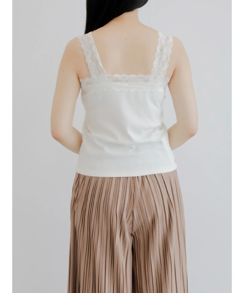Areeam(アリーム)の「2WAYレースタンク(タンクトップ・レディース・アイボリー・FREE)」の9枚目の写真