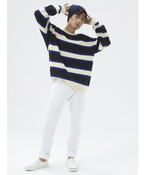 GAP（ギャップ）の「オーバーサイズ セーター（ニット/セーター・メンズ・その他/グリーン系その他/ブルー系その他/パープル系その他/イエロー・S/M/XL/XS/L）」の5枚目の写真