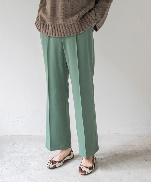 LEPSIM（レプシィム）の「【ハタラク7DAYSパンツ】嬉しい機能が付いたストレートパンツ[2021秋冬]　959437（その他パンツ・レディース・ピンク/グリーン/ブラック/キナリ・LARGE/MEDIUM/SMALL/X-SMALL/LL）」の4枚目の写真