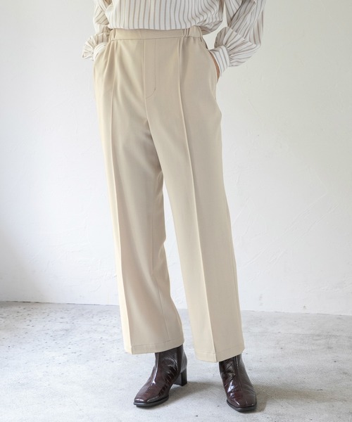 LEPSIM（レプシィム）の「【ハタラク7DAYSパンツ】嬉しい機能が付いたストレートパンツ[2021秋冬]　959437（その他パンツ・レディース・ピンク/グリーン/ブラック/キナリ・LARGE/MEDIUM/SMALL/X-SMALL/LL）」の5枚目の写真