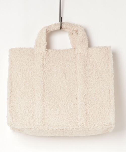 atmos pink（アトモスピンク）の「atmos pink ビッグボア バッグ（トートバッグ・レディース・ベージュ/アイボリー・FREE）」の3枚目の写真