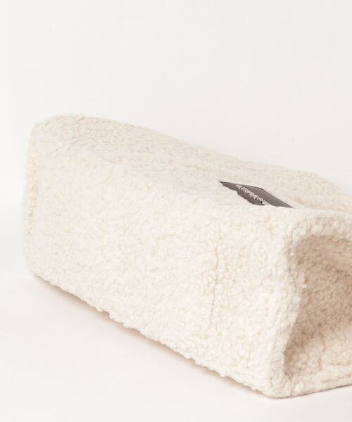 atmos pink（アトモスピンク）の「atmos pink ビッグボア バッグ（トートバッグ・レディース・ベージュ/アイボリー・FREE）」の4枚目の写真