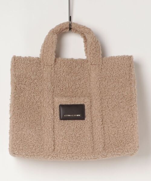 atmos pink（アトモスピンク）の「atmos pink ビッグボア バッグ（トートバッグ・レディース・ベージュ/アイボリー・FREE）」の8枚目の写真