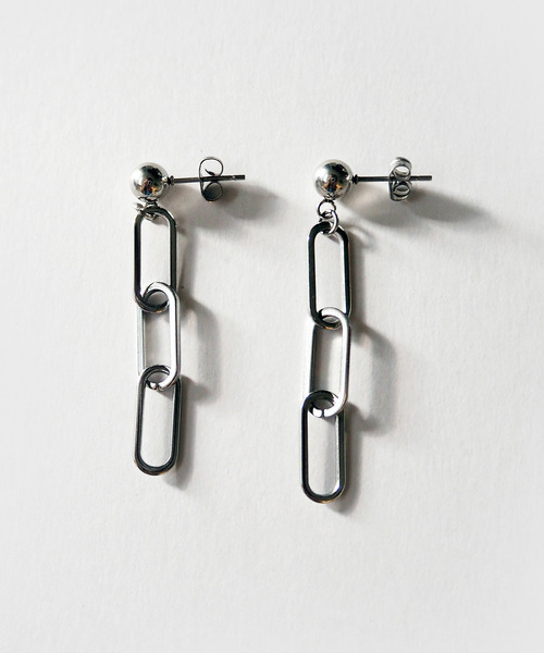 SOFFITTO（ソフィット）の「【&O】《Cable chain》ボールピアス（ピアス（両耳用）・レディース・ゴールド/シルバー・FREE）」の2枚目の写真