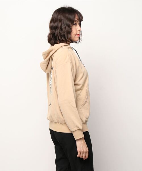 ROXY（ロキシー）の「ロキシー ROXY CHOCOMOO HOODIE（パーカー・レディース・ブラック/ベージュ・M/L/S）」の5枚目の写真