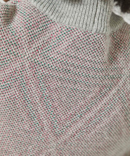 CITY TOKYO(シティトウキョウ)の「2WAYリバーシブルトライアングルモックネックニットチュニック(ニット/セーター・レディース・ブラック/グレー・FREE)」の16枚目の写真