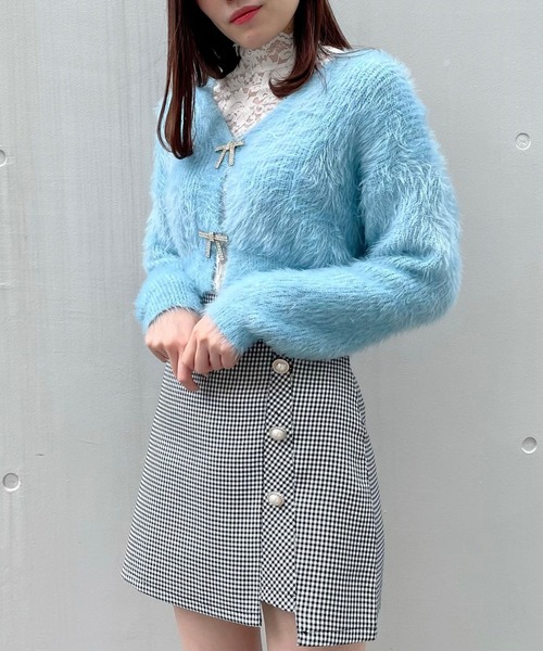 titty＆Co. PETIT（ティティアンドコープティ）の「【titty&Co.PETIT】パールボタンスカパン（スカート・レディース・マルチ/ブラック・SMALL/MEDIUM/LARGE）」の6枚目の写真