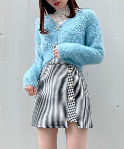 titty＆Co. PETIT（ティティアンドコープティ）の「【titty&Co.PETIT】パールボタンスカパン（スカート・レディース・マルチ/ブラック・SMALL/MEDIUM/LARGE）」の7枚目の写真