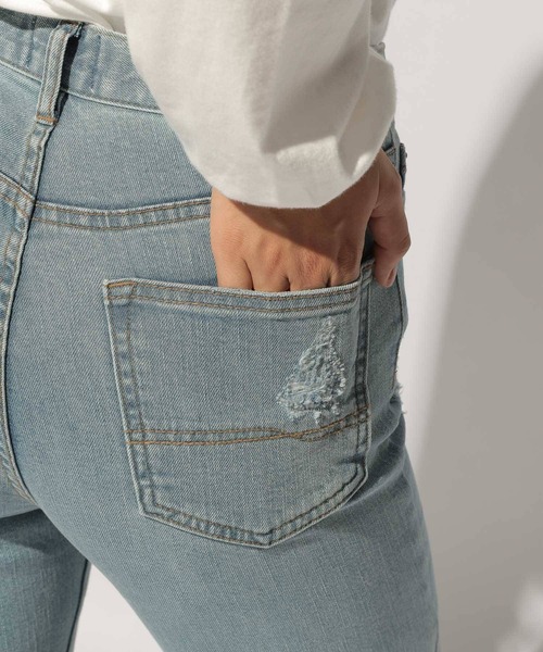 BAYFLOW DENIM/スリムスキニーデニム/ダメージ加工 送料無料 BAYFLOW ベイフロー DENIM SLIM SKINNY BM1607NM03