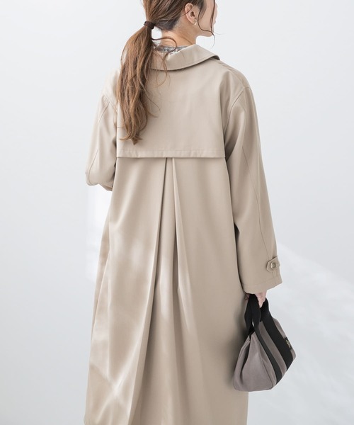 URBAN RESEARCH Sonny Label（アーバンリサーチサニーレーベル）の「ステンカラーバックタックコート（その他アウター・レディース・ブルー/ライトグレー/ベージュ・FREE）」の10枚目の写真