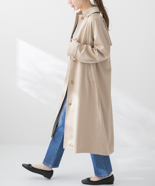 URBAN RESEARCH Sonny Label（アーバンリサーチサニーレーベル）の「ステンカラーバックタックコート（その他アウター・レディース・ブルー/ライトグレー/ベージュ・FREE）」の12枚目の写真