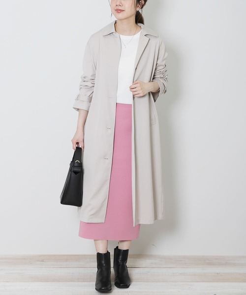 URBAN RESEARCH Sonny Label（アーバンリサーチサニーレーベル）の「ステンカラーバックタックコート（その他アウター・レディース・ブルー/ライトグレー/ベージュ・FREE）」の15枚目の写真