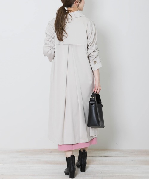 URBAN RESEARCH Sonny Label（アーバンリサーチサニーレーベル）の「ステンカラーバックタックコート（その他アウター・レディース・ブルー/ライトグレー/ベージュ・FREE）」の17枚目の写真