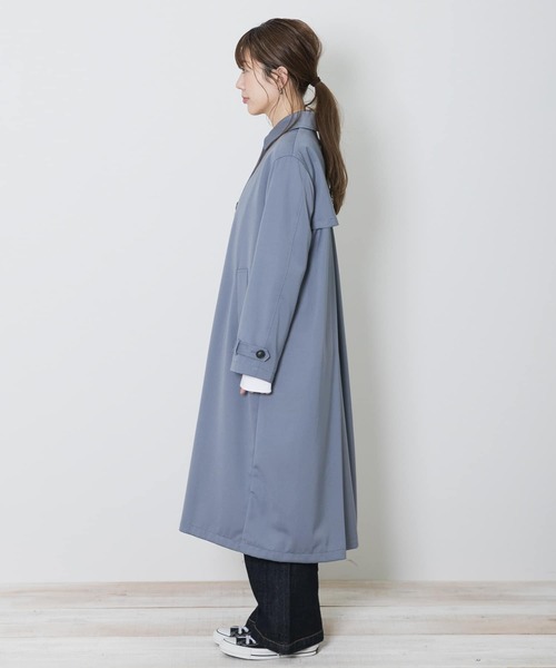 URBAN RESEARCH Sonny Label（アーバンリサーチサニーレーベル）の「ステンカラーバックタックコート（その他アウター・レディース・ブルー/ライトグレー/ベージュ・FREE）」の19枚目の写真