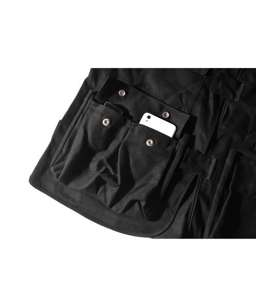 DEVICE（デバイス）の「【WEARISTA じーたー×DEVICE コラボ】DEVICE ＋ ハンティングベスト（ベスト・メンズ・ブラック/カーキ・FREE）」の11枚目の写真