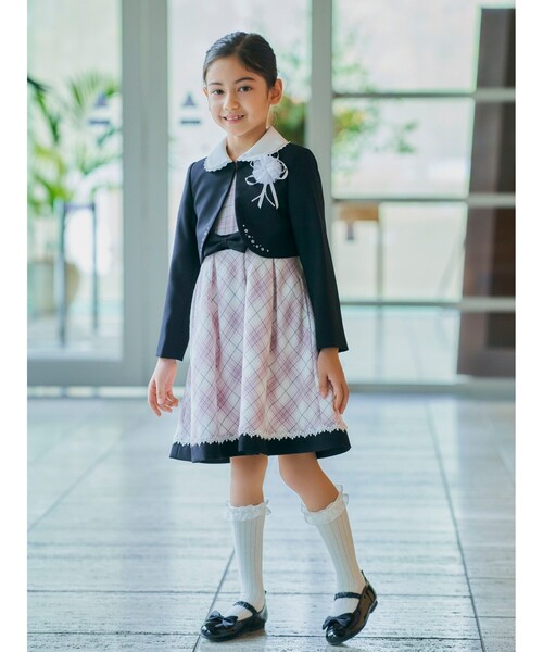 SHOO・LA・RUE（シューラルー）の「◆【18-20cm/セレモニー/入卒】リボンバレエシューズ（ドレスシューズ・キッズ・ブラック・90/80/20）」の11枚目の写真