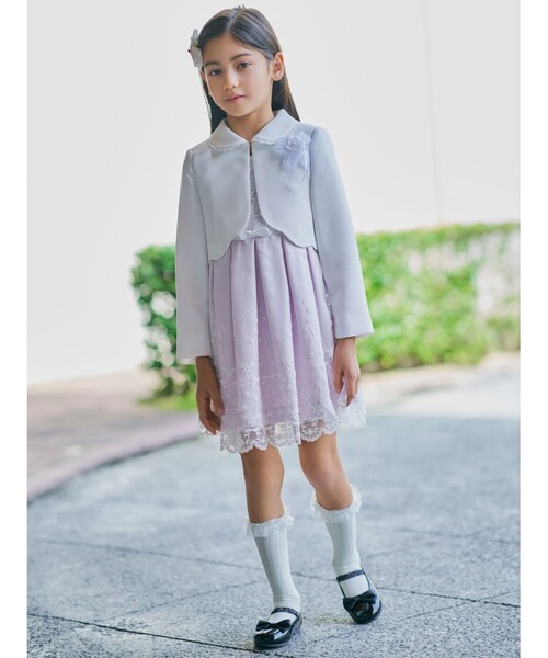 SHOO・LA・RUE（シューラルー）の「◆【18-20cm/セレモニー/入卒】リボンバレエシューズ（ドレスシューズ・キッズ・ブラック・90/80/20）」の12枚目の写真