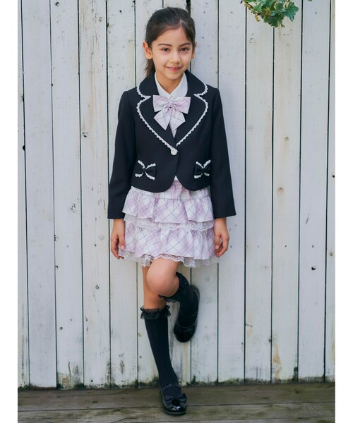 SHOO・LA・RUE（シューラルー）の「◆【18-20cm/セレモニー/入卒】リボンバレエシューズ（ドレスシューズ・キッズ・ブラック・90/80/20）」の16枚目の写真