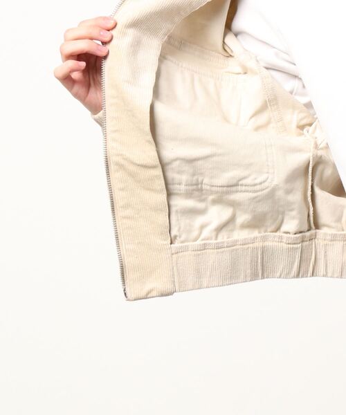 EGOIST（エゴイスト）の「フード付コーデュロイブルゾン（ブルゾン・レディース・アイボリー・FREE）」の4枚目の写真