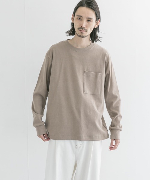 WORK NOT WORK URBAN RESEARCH（ワークノットワークアーバンリサーチ）の「WORK NOT WORK　Circular Rib T-Shirts Long-Sleeve（Tシャツ/カットソー・メンズ・ネイビー/グレー系その他/ブラック/オフホワイト・SMALL/MEDIUM/X-LARGE/LARGE）」の3枚目の写真