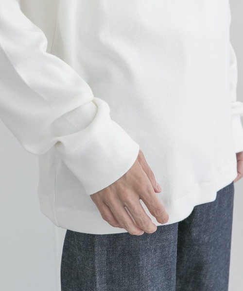 WORK NOT WORK URBAN RESEARCH（ワークノットワークアーバンリサーチ）の「WORK NOT WORK　Circular Rib T-Shirts Long-Sleeve（Tシャツ/カットソー・メンズ・ネイビー/グレー系その他/ブラック/オフホワイト・SMALL/MEDIUM/X-LARGE/LARGE）」の8枚目の写真