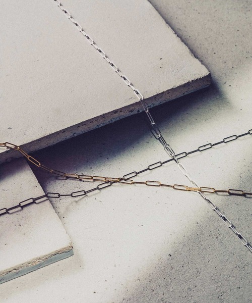 and cloud（アンドクラウド）の「Square Cable Chain Necklace M（ネックレス・レディース・ブラック/シルバー/イエローゴールド・FREE）」の2枚目の写真