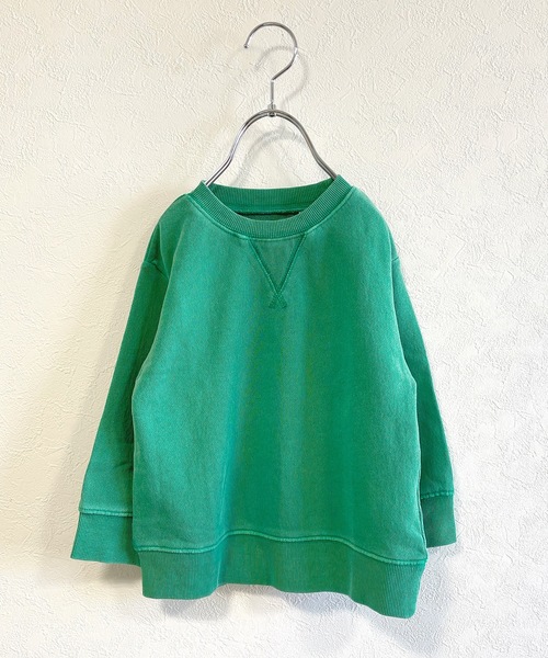 BIG FIELD（ビッグフィールド）の「【コットンUSA】ピグメントガゼットスウェット（80～150cm）（スウェット・キッズ・レッド/ラベンダー/ブルー/マスタード/ブラック/グリーン・110/130/140/150/90/95/120/80/100）」の3枚目の写真