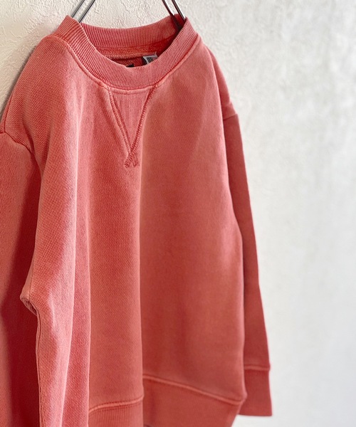 BIG FIELD（ビッグフィールド）の「【コットンUSA】ピグメントガゼットスウェット（80～150cm）（スウェット・キッズ・レッド/ラベンダー/ブルー/マスタード/ブラック/グリーン・110/130/140/150/90/95/120/80/100）」の13枚目の写真