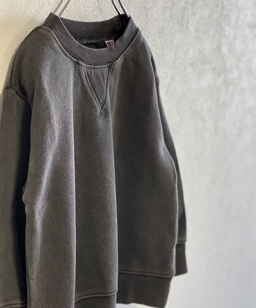 BIG FIELD（ビッグフィールド）の「【コットンUSA】ピグメントガゼットスウェット（80～150cm）（スウェット・キッズ・レッド/ラベンダー/ブルー/マスタード/ブラック/グリーン・110/130/140/150/90/95/120/80/100）」の8枚目の写真