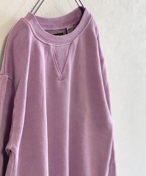 BIG FIELD（ビッグフィールド）の「【コットンUSA】ピグメントガゼットスウェット（80～150cm）（スウェット・キッズ・レッド/ラベンダー/ブルー/マスタード/ブラック/グリーン・110/130/140/150/90/95/120/80/100）」の11枚目の写真