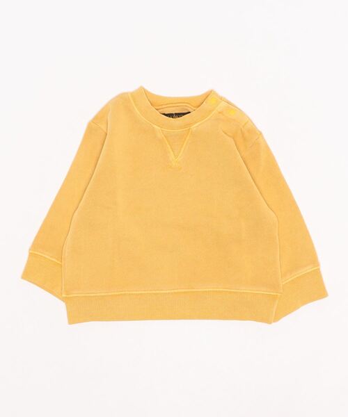 BIG FIELD（ビッグフィールド）の「【コットンUSA】ピグメントガゼットスウェット（80～150cm）（スウェット・キッズ・レッド/ラベンダー/ブルー/マスタード/ブラック/グリーン・110/130/140/150/90/95/120/80/100）」の17枚目の写真