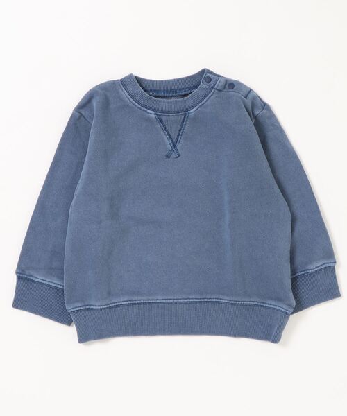 BIG FIELD（ビッグフィールド）の「【コットンUSA】ピグメントガゼットスウェット（80～150cm）（スウェット・キッズ・レッド/ラベンダー/ブルー/マスタード/ブラック/グリーン・110/130/140/150/90/95/120/80/100）」の16枚目の写真