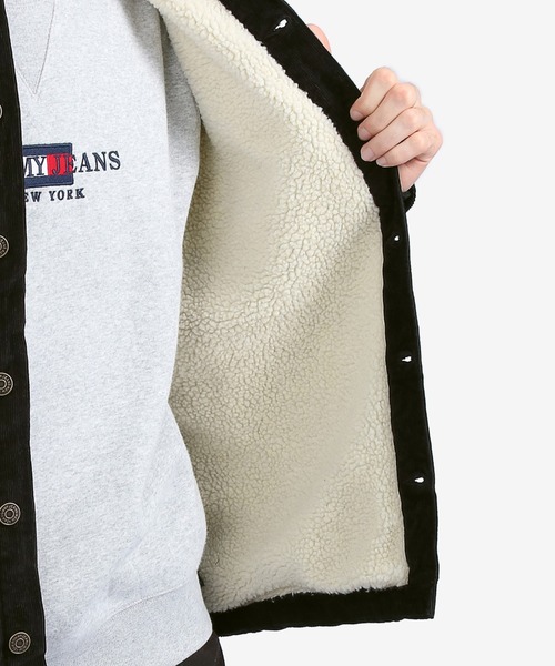 Tommy Jeans シェルパライナーコーデュロイオーバーシャツ Tommy Jeans シェルパライナーコーデュロイオーバーシャツ