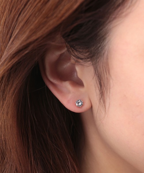 セール】1粒ストーンピアス5mm（ピアス（両耳用））｜Manon 