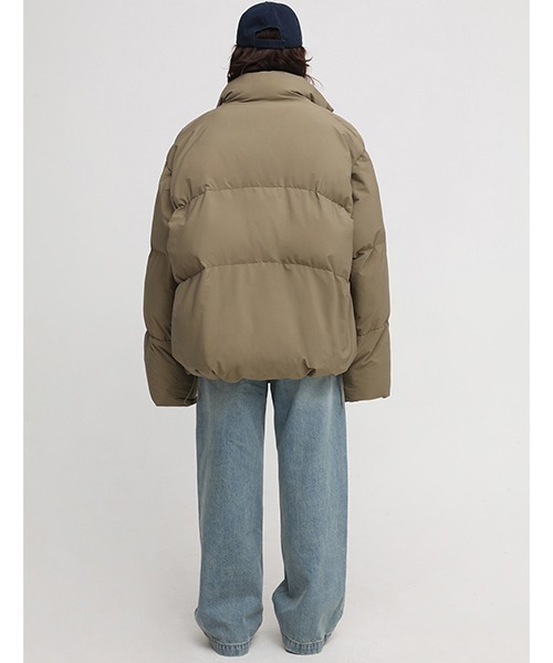 MASONPRINCE(メイソンプリンス)の「【MASONPRINCE】Oversized hem drawcord down jacket MF4016(ダウンジャケット/コート・メンズ・ベージュ/ブラック/グリーン/ライトカーキ・S/M/L)」の20枚目の写真