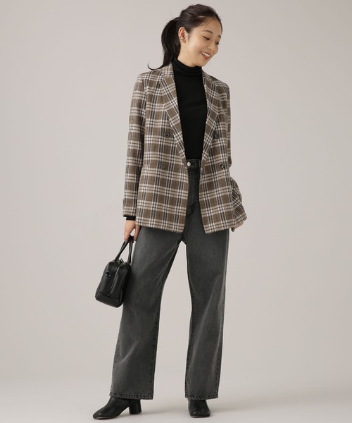 NANO universe（ナノユニバース）の「ウールライクダブルボタンジャケット（テーラードジャケット・レディース・ベージュ/ブラウン/その他1・38/36）」の18枚目の写真