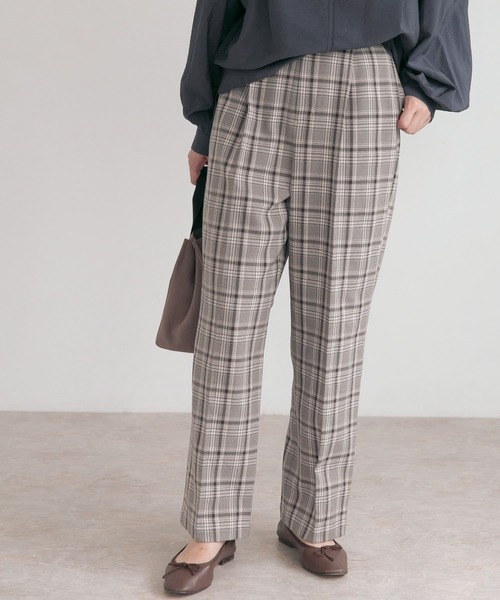 URBAN RESEARCH ROSSO（アーバンリサーチロッソ）の「ハイウエストタックトラウザー（その他パンツ・レディース・グリーン系その他/ブラウン系その他/ピンク系その他・38/36）」の4枚目の写真