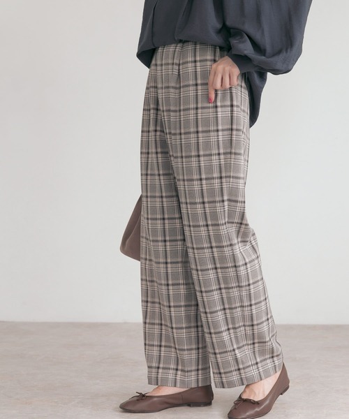 URBAN RESEARCH ROSSO（アーバンリサーチロッソ）の「ハイウエストタックトラウザー（その他パンツ・レディース・グリーン系その他/ブラウン系その他/ピンク系その他・38/36）」の5枚目の写真