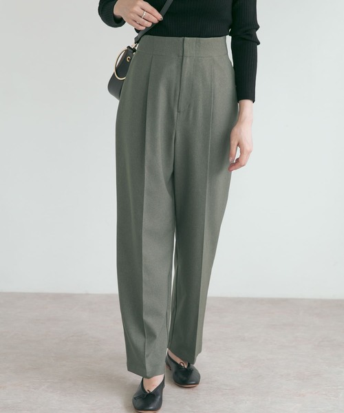 URBAN RESEARCH ROSSO（アーバンリサーチロッソ）の「ハイウエストタックトラウザー（その他パンツ・レディース・グリーン系その他/ブラウン系その他/ピンク系その他・38/36）」の8枚目の写真