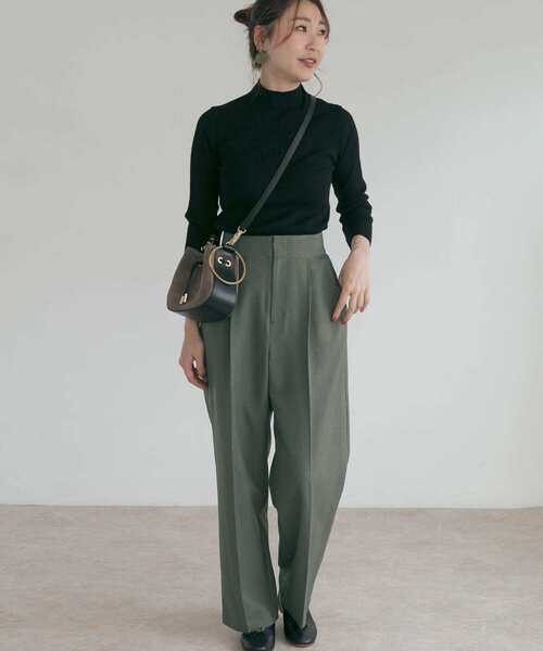 URBAN RESEARCH ROSSO（アーバンリサーチロッソ）の「ハイウエストタックトラウザー（その他パンツ・レディース・グリーン系その他/ブラウン系その他/ピンク系その他・38/36）」の10枚目の写真