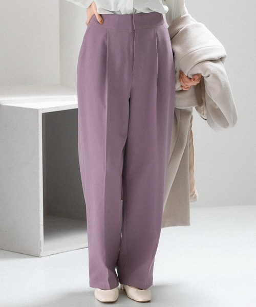 URBAN RESEARCH ROSSO（アーバンリサーチロッソ）の「ハイウエストタックトラウザー（その他パンツ・レディース・グリーン系その他/ブラウン系その他/ピンク系その他・38/36）」の13枚目の写真