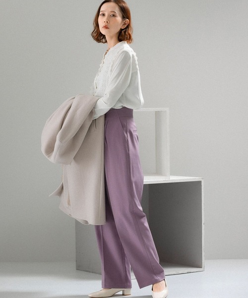 URBAN RESEARCH ROSSO（アーバンリサーチロッソ）の「ハイウエストタックトラウザー（その他パンツ・レディース・グリーン系その他/ブラウン系その他/ピンク系その他・38/36）」の17枚目の写真