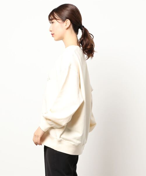 Samansa Mos2（サマンサ モスモス）の「【KELTY別注】裏毛ビッグロゴスウェット（スウェット・レディース・ブラウン/グレー/グリーン/キナリ・ﾌﾘ-）」の5枚目の写真