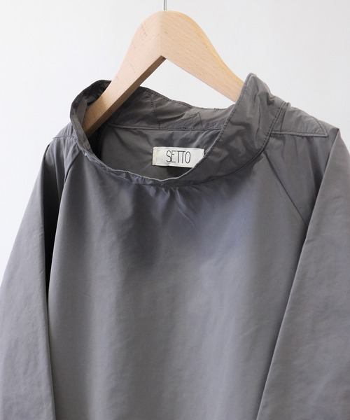 SETTO(セット)の「LONG SMOCK:長袖スモック(Tシャツ/カットソー・レディース・グレー・FREE)」の7枚目の写真