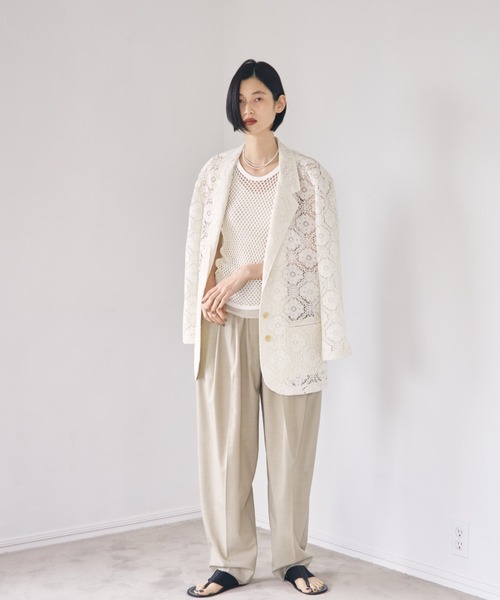 TODAYFUL（トゥデイフル）の「メッシュタンクトップ（タンクトップ・レディース・ホワイト/ブラック/オリーブ/ラベンダー・FREE）」の11枚目の写真