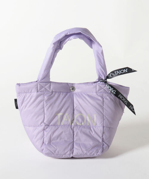 FREDY&GLOSTER(フレディアンドグロスター)の「【TAION/タイオン】LUNCH DOWN TOTE BAG-S(トートバッグ・レディース・オリーブ/ブラック/ライトパープル・FREE)」の3枚目の写真