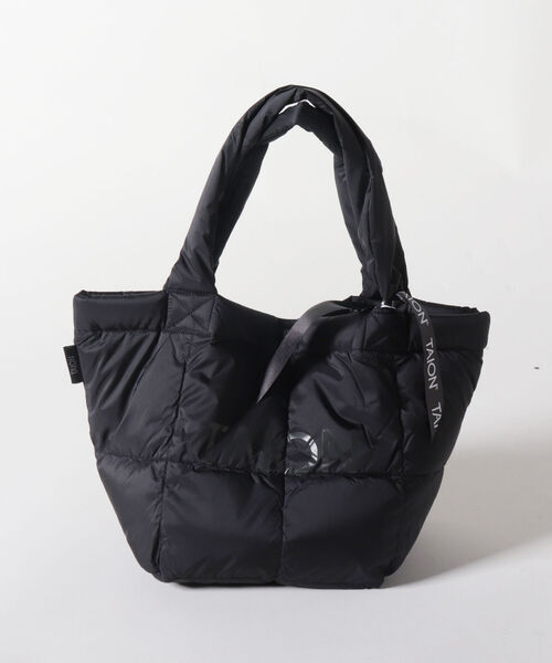 FREDY&GLOSTER(フレディアンドグロスター)の「【TAION/タイオン】LUNCH DOWN TOTE BAG-S(トートバッグ・レディース・オリーブ/ブラック/ライトパープル・FREE)」の2枚目の写真
