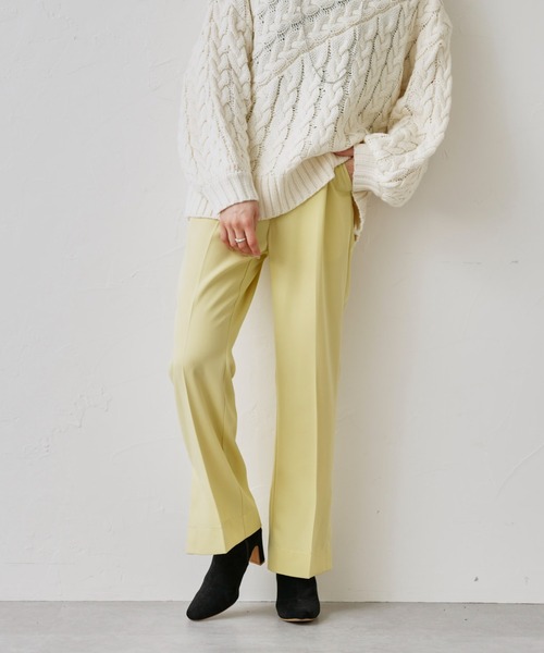 prose verse（プロズヴェール）の「サイドスリットセンタープレスパンツ（スラックス・レディース・ブラック/ブルー/イエロー・MEDIUM）」の18枚目の写真