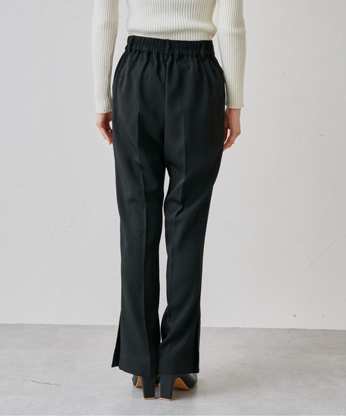 prose verse（プロズヴェール）の「サイドスリットセンタープレスパンツ（スラックス・レディース・ブラック/ブルー/イエロー・MEDIUM）」の17枚目の写真