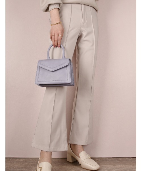 MONICA（モニカ）の「ワンハンドルミニショルダーバッグ（ショルダーバッグ・レディース・ブラック/グレー/ブラウン/イエロー/ピンク/ブルー/パープル/グリーン・FREE）」の6枚目の写真